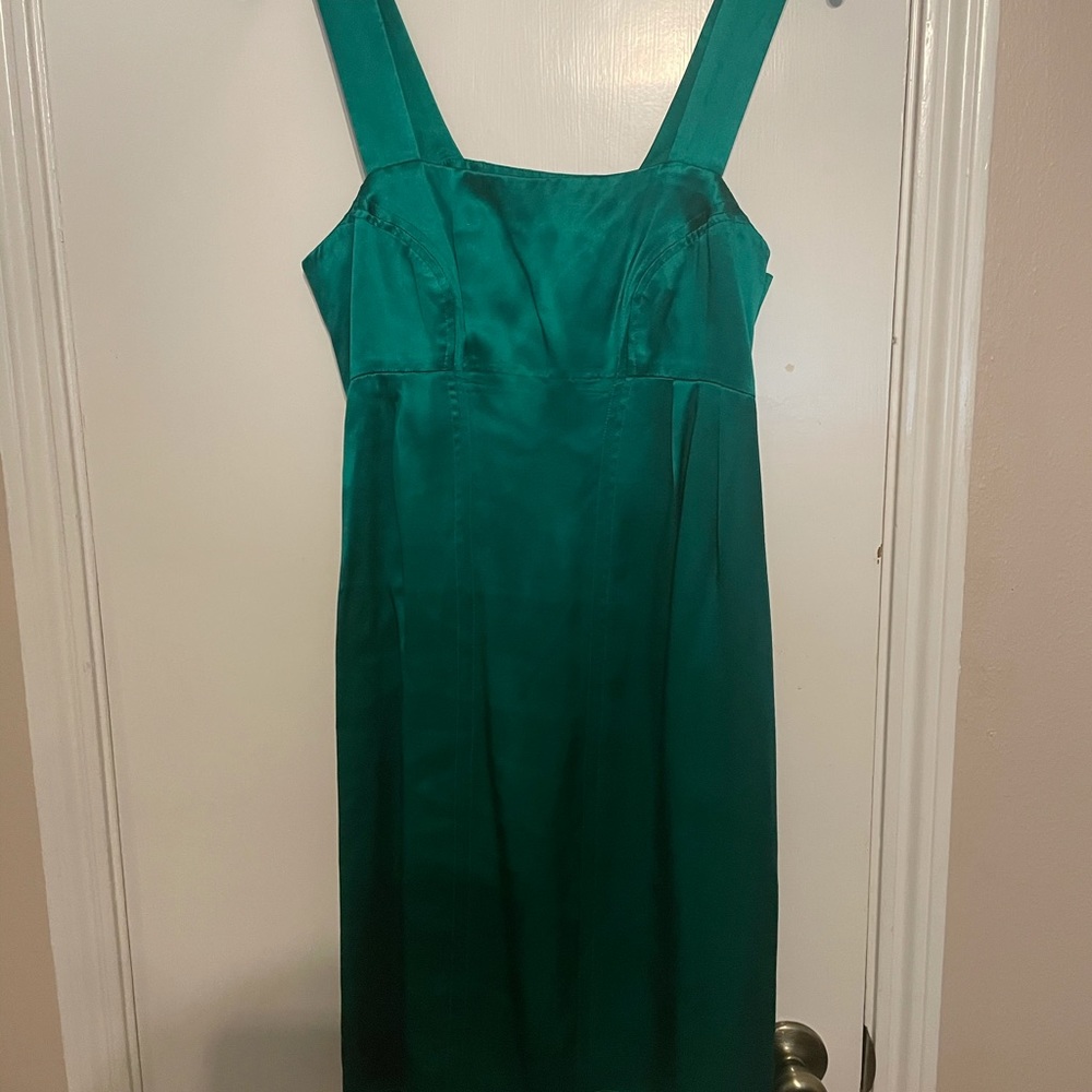 100% silk green Walter cocktail dress